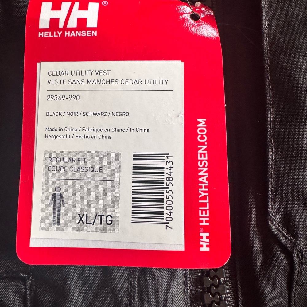 NWT Helly Hansen Cedar Utility Vest NWT - Picture 4 of 4